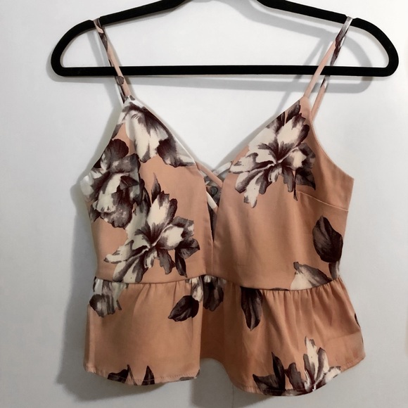 Tops - Floral Crop Cami